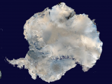 Сателитска снимка на Антарктикот