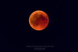Затемнувањето на Месечината видено од Охрид.