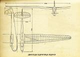 Скениран технички цртеж за едрилицата Ждрал – Kranich