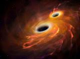 Судир на црни дупки (уметничка визија)