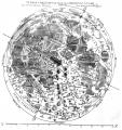 Мапа на Месечината, дел од Almagestum Novum на Ричоли