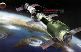 Уметнички приказ на вселенската станица Саљут 1 во вселената