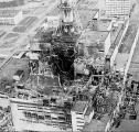 Снимка направена непосредно по експлозијата во нуклеарната централа во Чернобил