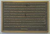 Спомен плочата што го одбележува настанот на првата компјутерска пресметка изведена од далечина