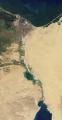 Сателитска снимка на Суецкиот канал