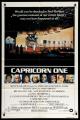 Плакат од филмот 'Каприкорн 1' кој ја експлоатира темата за лажнo слетување на Месечината