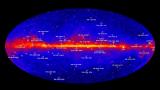 Гама-зраци кои потекнуваат од пулсари (извор: NASA/DOE/Fermi LAT Collaboration)