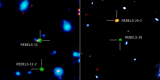 Далечните галаксии “фатени” од ALMA, вселенскиот телскоп Хабл и телескопот VISTA на ЕСО.