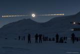 Целосното затемнување не Сонцето од 2015 година видливо од поларните области на Норвешка