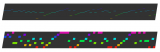 Горната слика покажува визуелизација на низа од пијано при вистинска изведба. Подолу, секвенцата генерирана од кодерот користејќи само 8 различни симболи.  Може да се види дека и двете слики имаат слични форми.