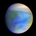 Композитна слика на планетата Венера видена од јапонската сонда Акацуки Слика: Институт за космологија и астронаутика /Јапонска агенција за вселенски истражувања