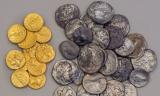 Најденото азно содржело мешавина од златни и сребрени монети