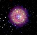 Композитна слика од остатоците од суперновата 1181