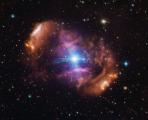 Маглината NGC 6164/6165 што го опкружува системот HD 148937 онака како што се гледа во видлива светлина
